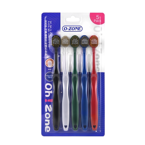 【5支优惠装】牙刷成人软毛宽头大头双重倍洁柔软护龈家庭装家用