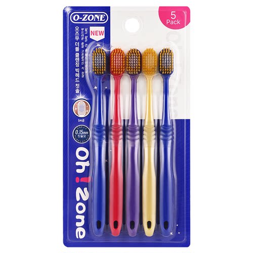 【5支装】牙刷成人软毛宽头大头倍洁情侣女男士家庭装品牌旗舰店