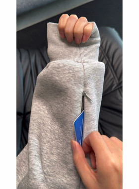 隐藏多口袋加厚450克重磅撞色硬挺卫衣男女秋冬连帽开衫外套潮牌