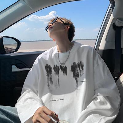 美式复古重磅纯棉连帽卫衣