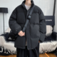 棉袄2025新款 潮牌立领棉衣男款 加厚冬季 ins保暖纯色百搭外套棉服