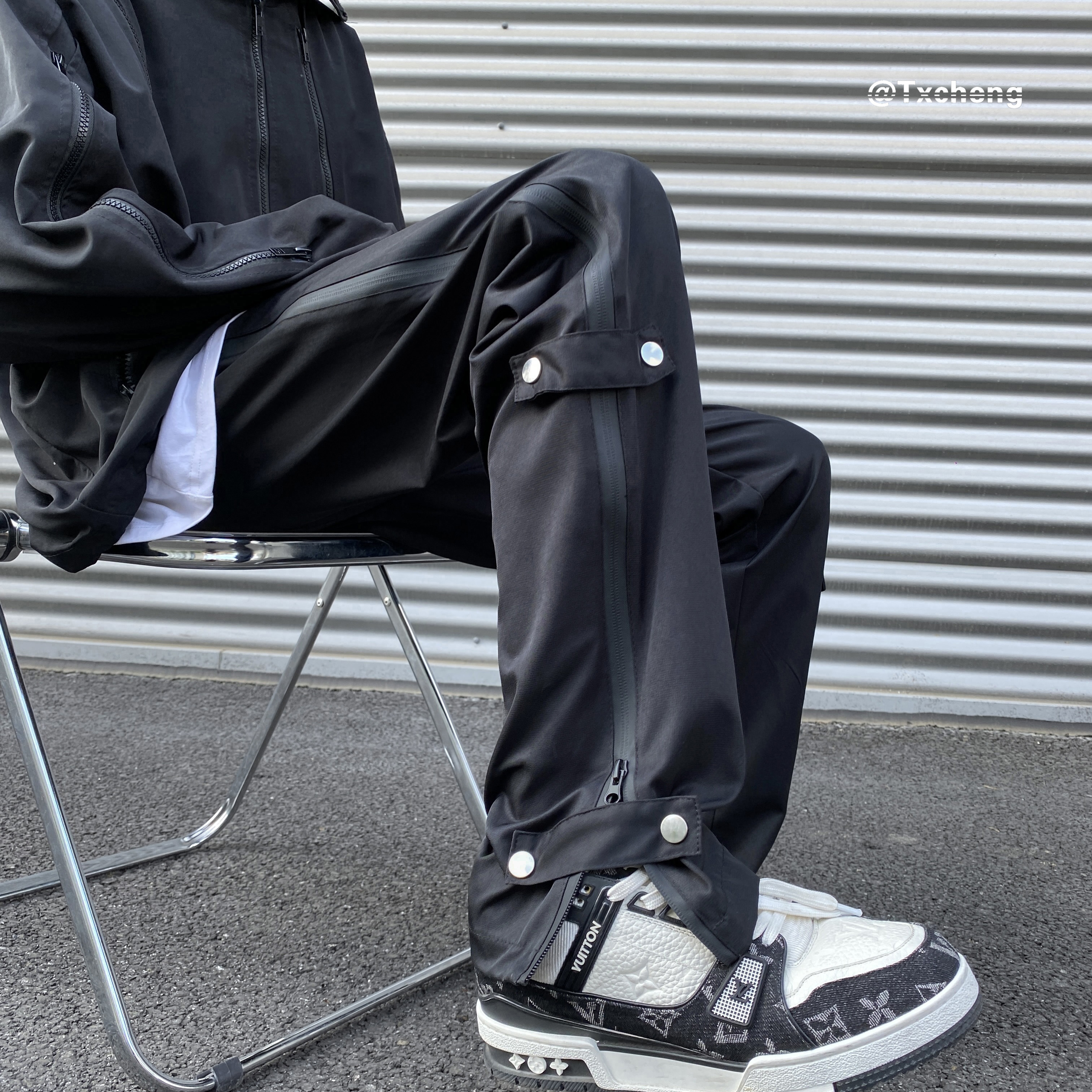 美式冲锋裤潮牌机能风青少年长裤