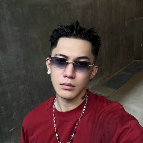 复古无边框太阳镜茶色无框美式墨镜街拍时髦太阳眼镜小窄框