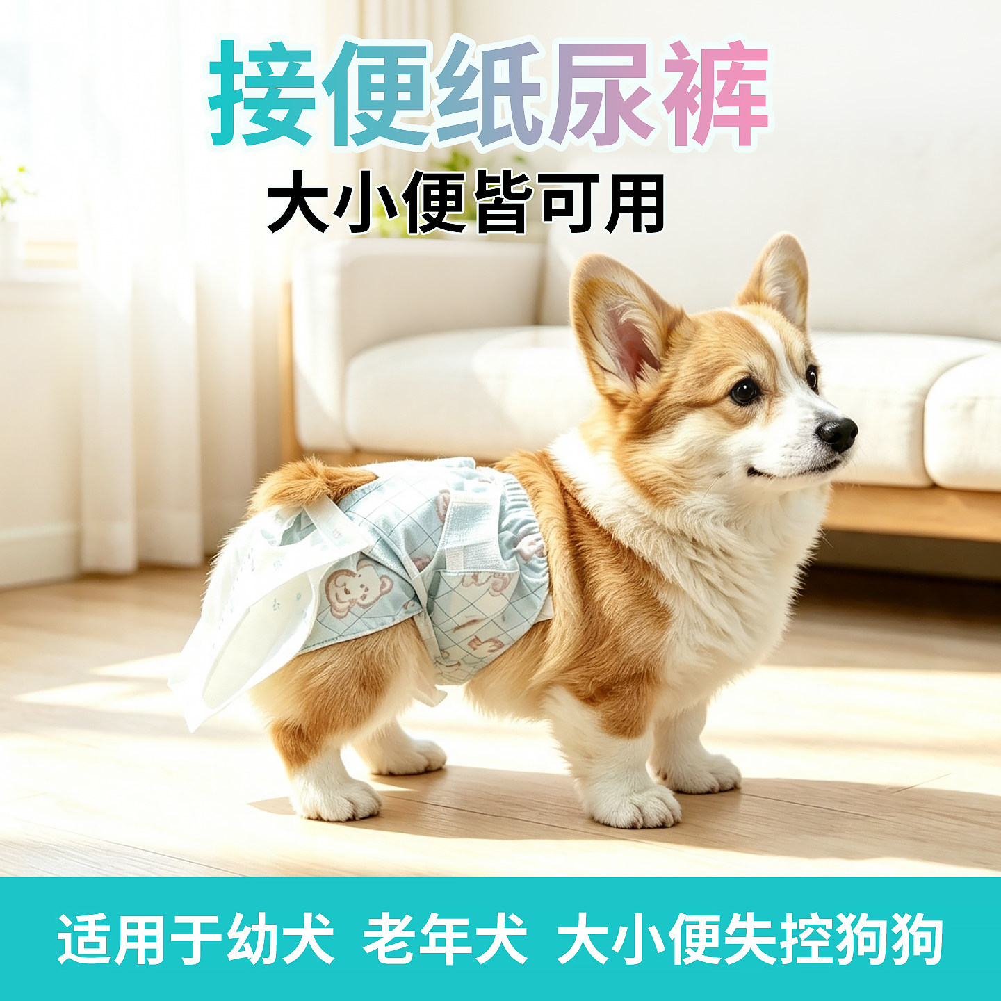百爱吉接便裤纸尿裤尿不湿