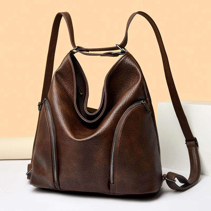 2026复古女包斜挎包百搭简约新款潮旅行包双肩包单肩大容量多功能