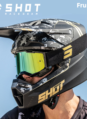 新款法国SHOT FURIOUS头盔全盔越野机车骑行舒适透气ece认证