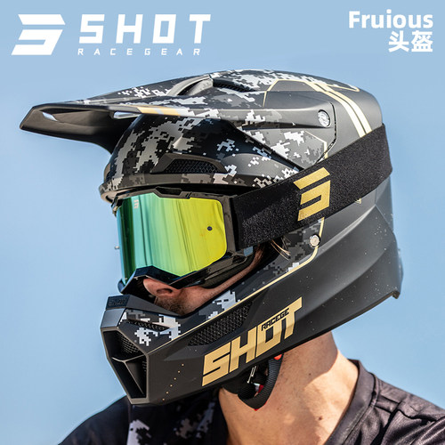 Shot头盔全盔机车SRS外壳减震