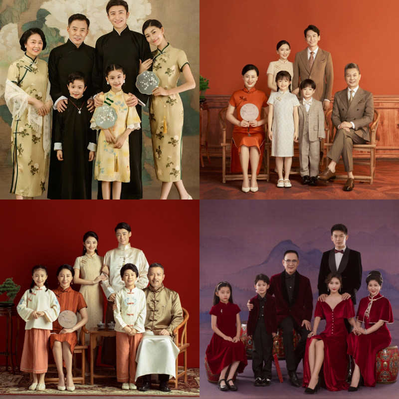 2026新款全家福主题写真拍照服装
