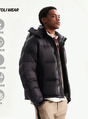TOLIWEAR户外运动极寒防水高蓬90白鸭绒轻量化面包羽绒服男女外套