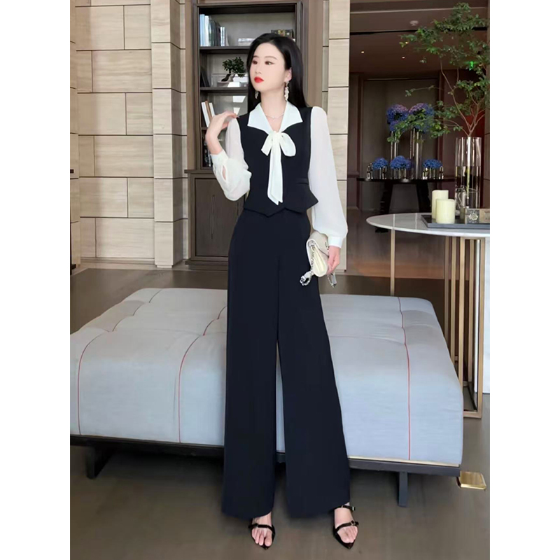 格润雅2024秋季拼接两件套