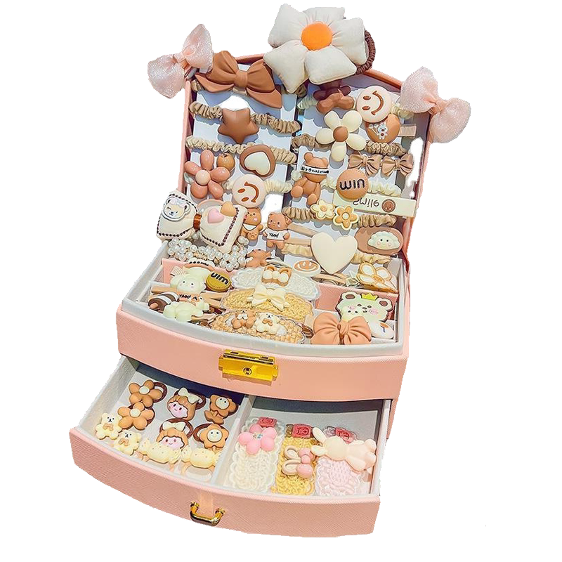 女孩首饰礼盒儿童节小学6一9岁发饰4至8生日3礼物品10六一玩具5-7