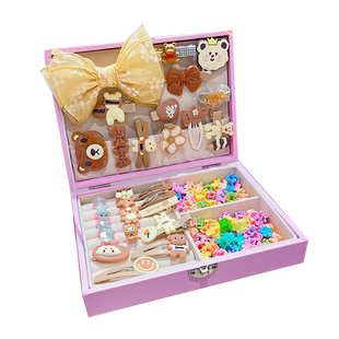 网红爆款女孩生日礼物儿童发夹玩具发饰礼盒女童10岁3一9公主7十8