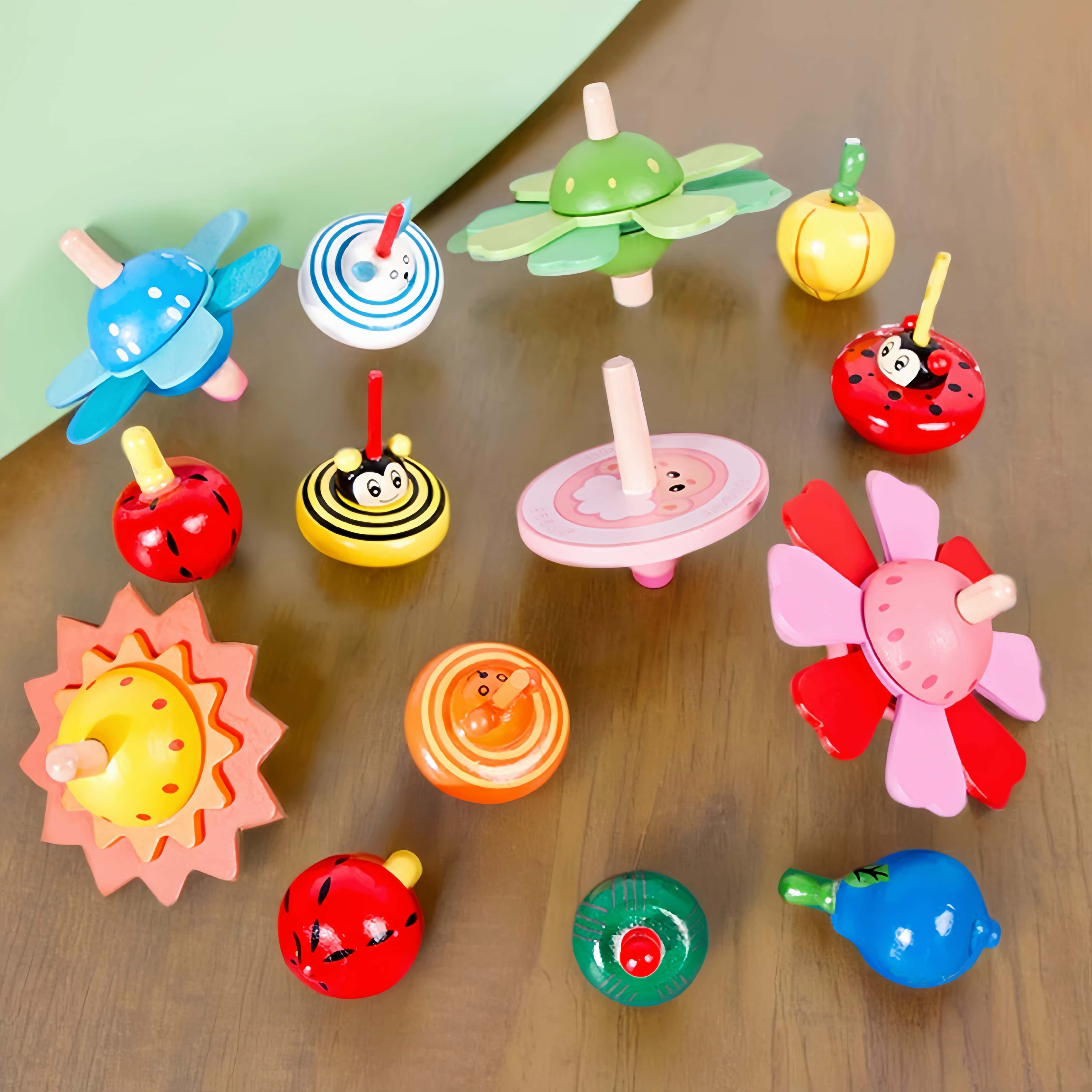 儿童宝宝传统木质手动旋转小陀螺发光七彩幼儿园教具亲子益智玩具,玩具/童车/益智/积木/模型,陀螺,淘宝优惠券,粉丝福利购,淘宝优惠卷