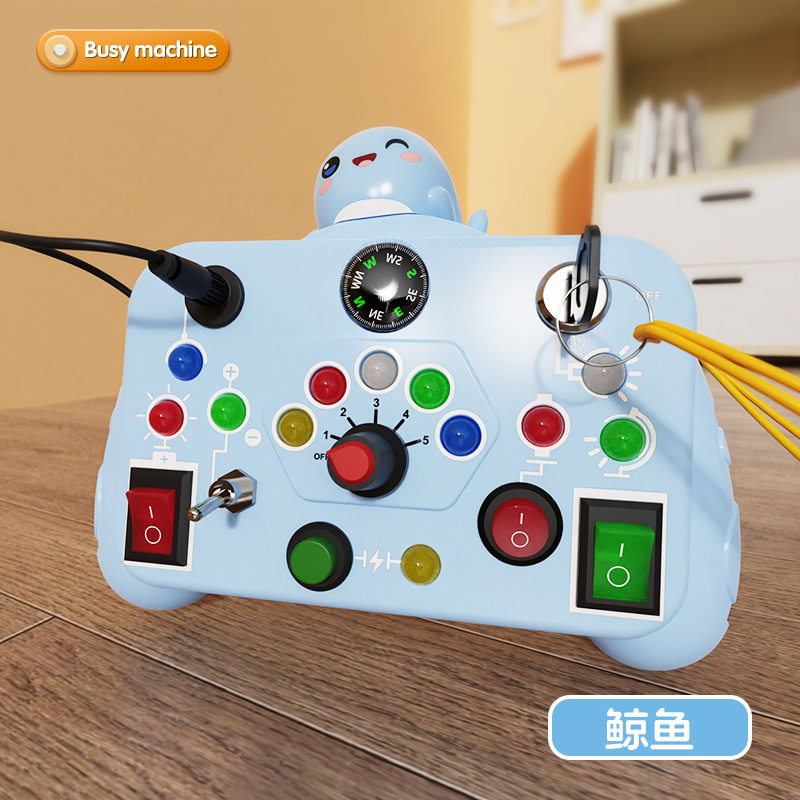婴儿童玩具开关灯按钮键益智教具1一2岁半宝宝早教忙碌机开发大脑图片