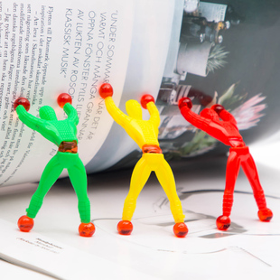 爬翻蜘蛛墙玩具超大号整蛊趣味童年怀旧粘墙爬行蜘蛛人会翻跟斗