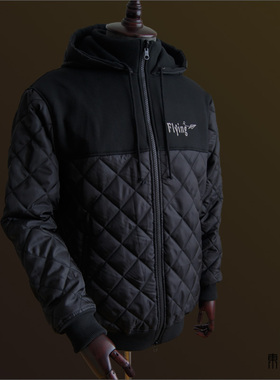 东部时间双面穿棉服外套夹克式棉袄加厚卫衣款式棉服连帽保暖宽松