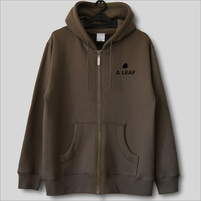 印花拉链男款加绒连帽衫欧美青年