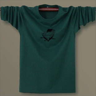 ET东部时间原创品牌男士长袖T恤纯棉圆领印花时尚创意设计有大码