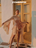 75折 鞠婧祎同款 Zimmermann蕾丝拼接真丝绸缎连衣裙