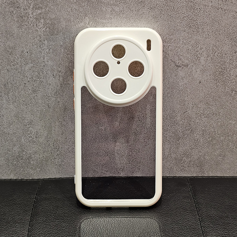 简约透明vivox100pro手机壳x100精孔镜头x90pro/x80全包边防摔x70百搭情侣撞色奶油壳新款轻奢亚克力高级感潮