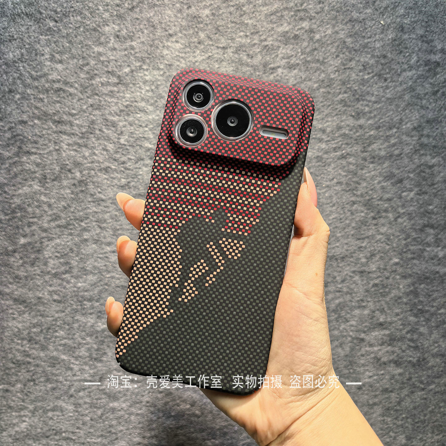 高品质适用于荣耀power2手机壳碳纤纹理GTpro小众彩绘wi