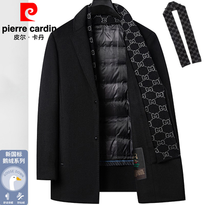 双面呢大衣冬季加厚男装羊绒外套