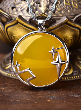 2026丙午马年十二生肖属牛鹤鸣进禄吊坠岫玉吊坠男女项链吉祥物