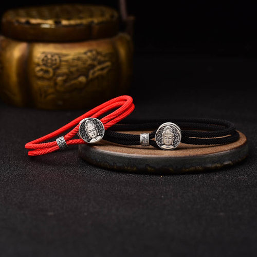 普萨生肖属马人本命佛手绳