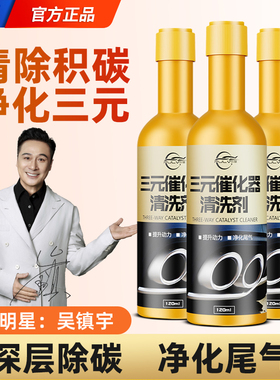 汽车三元催化清洗剂发动机内部免拆尾气氧传感器节气门崔化除积碳