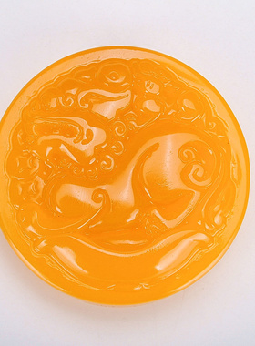 玉器新疆和田羊脂玉黄龙玉貔貅皮带扣黄玉腰带扣挂件玉石皮带