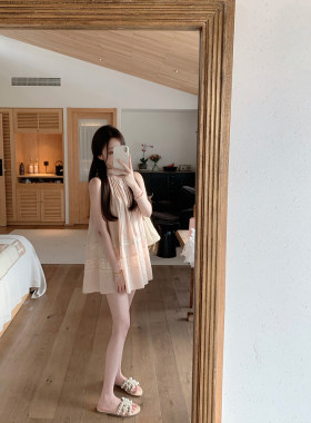 萌萌Ja松柏林朝露全棉碎花连衣裙