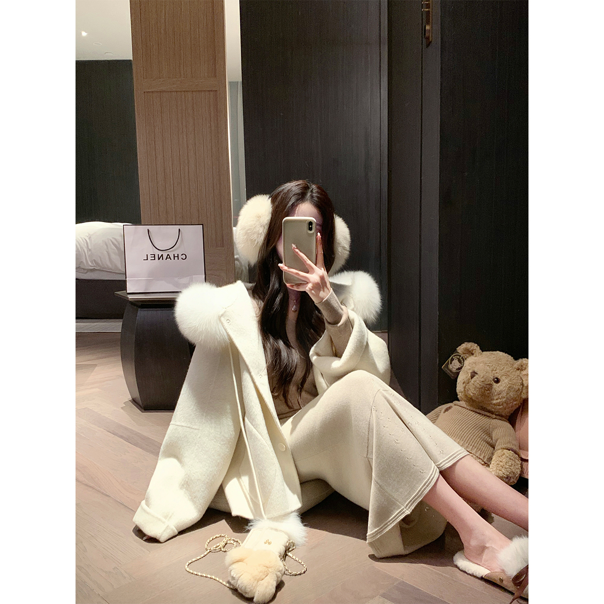 萌萌Ja针织高腰包臀鱼尾裙半身裙