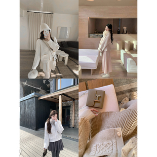 萌萌Ja 落幕氛围~返场百搭A字针织裙高腰显瘦纹理感短裙温柔长裙