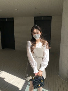 MMENGJA」奥黛丽小姐 温柔小香风背带裙名媛气质半身裙女 精致法式