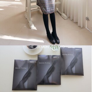大弹力舒适百搭托腹显瘦打底袜 袜春秋2026新款 韩国代购 孕妇袜连裤