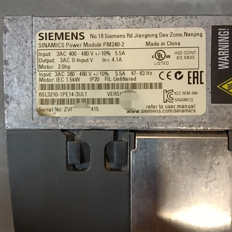 西门子SINAMICS变频器,型号PM240-2,6SL32议价