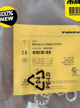 图尔克1643200接近开关 BI4-M12-VN6X-H1议价