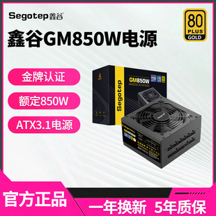 鑫谷GM850W金牌台式主机电脑电源750W/650W/550W/1000W电源ATX3.1