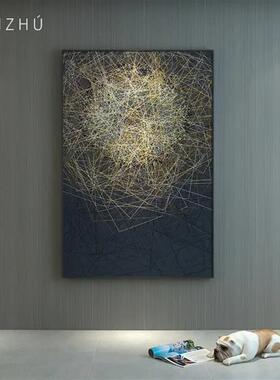 聚帖水母光晕丨抽象光影科幻工业风创意装饰画客镶钻百福晶瓷画