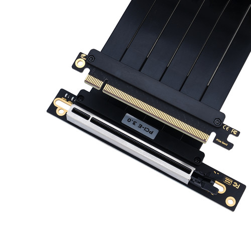 pci-e3.0 16x显卡延长线90度竖放L型台式显卡X16线 PCIE5.0 4.0
