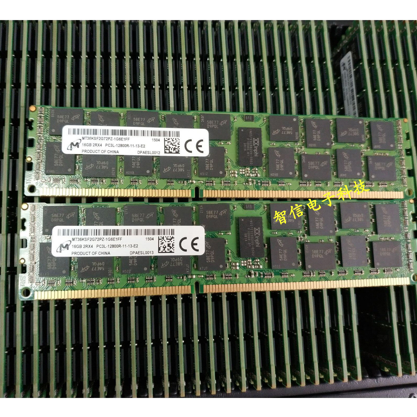 镁光16G 2RX4 PC3L-12800R 1600MHz REG服务器内存MT36KSF2G72PZ