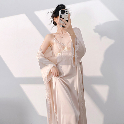 Geniequeen冰雪丝轻奢吊带睡裙女
