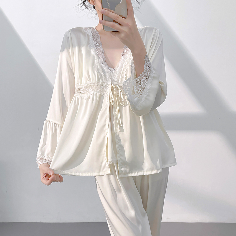 性感睡衣女2025春夏新款三件套