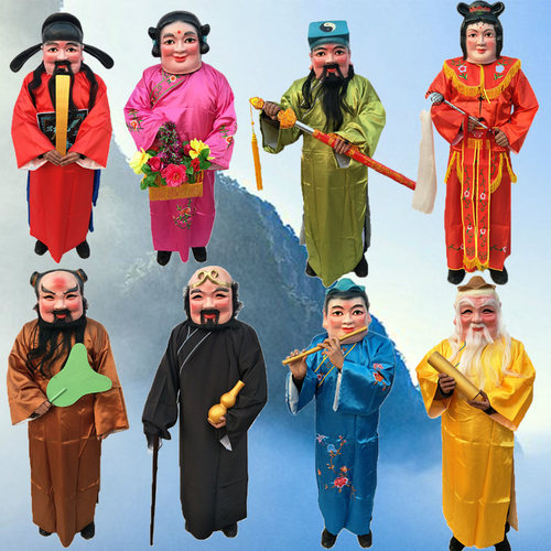 古装全套八仙过海大头头套八仙面具八仙法器八仙服装秧歌演出用品