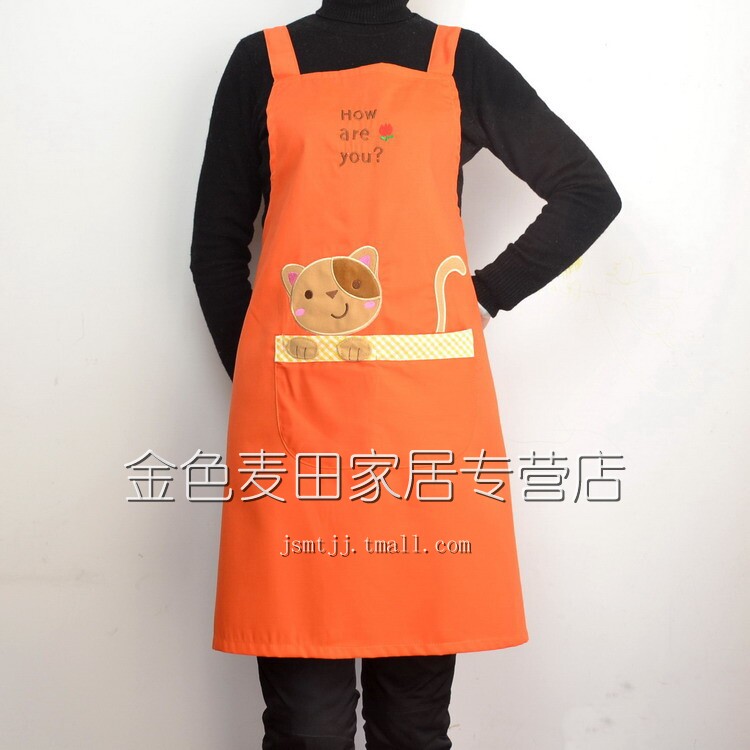 围裙家用厨房防水防油做饭围腰女2025新款网红可爱背带上班工作服