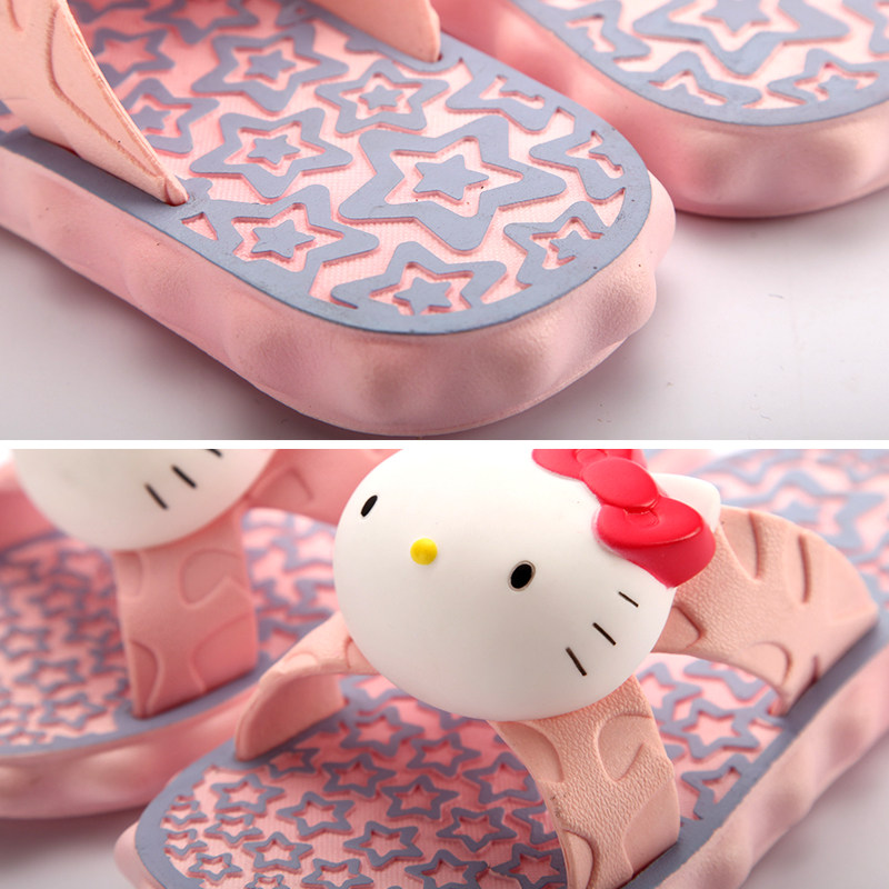 Pantoufles enfants en autre HELLO KITTY pour été - semelle autre - Ref 986484 Image 4
