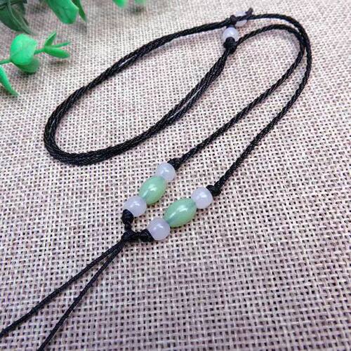 红绳挂玉坠平安扣脖子挂绳