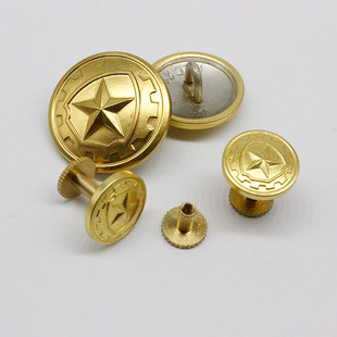 包邮金属纯铜纽扣春夏秋冬常服纽扣扣子盾牌纽扣 外套大衣衬衫扣