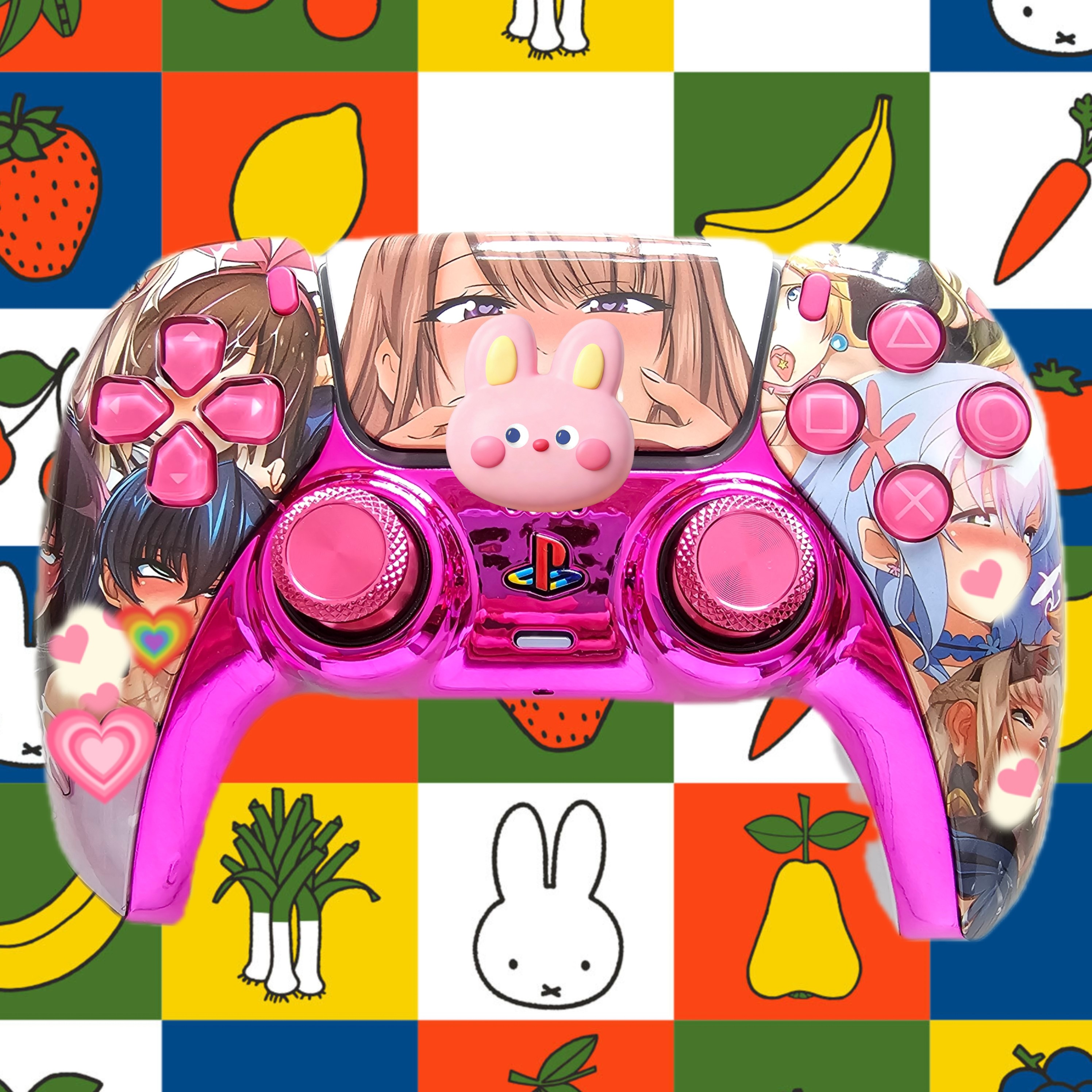 索尼PS5手柄改装升级霍尔摇杆TMR摇杆PS5游戏机原装手柄 樱花之吻