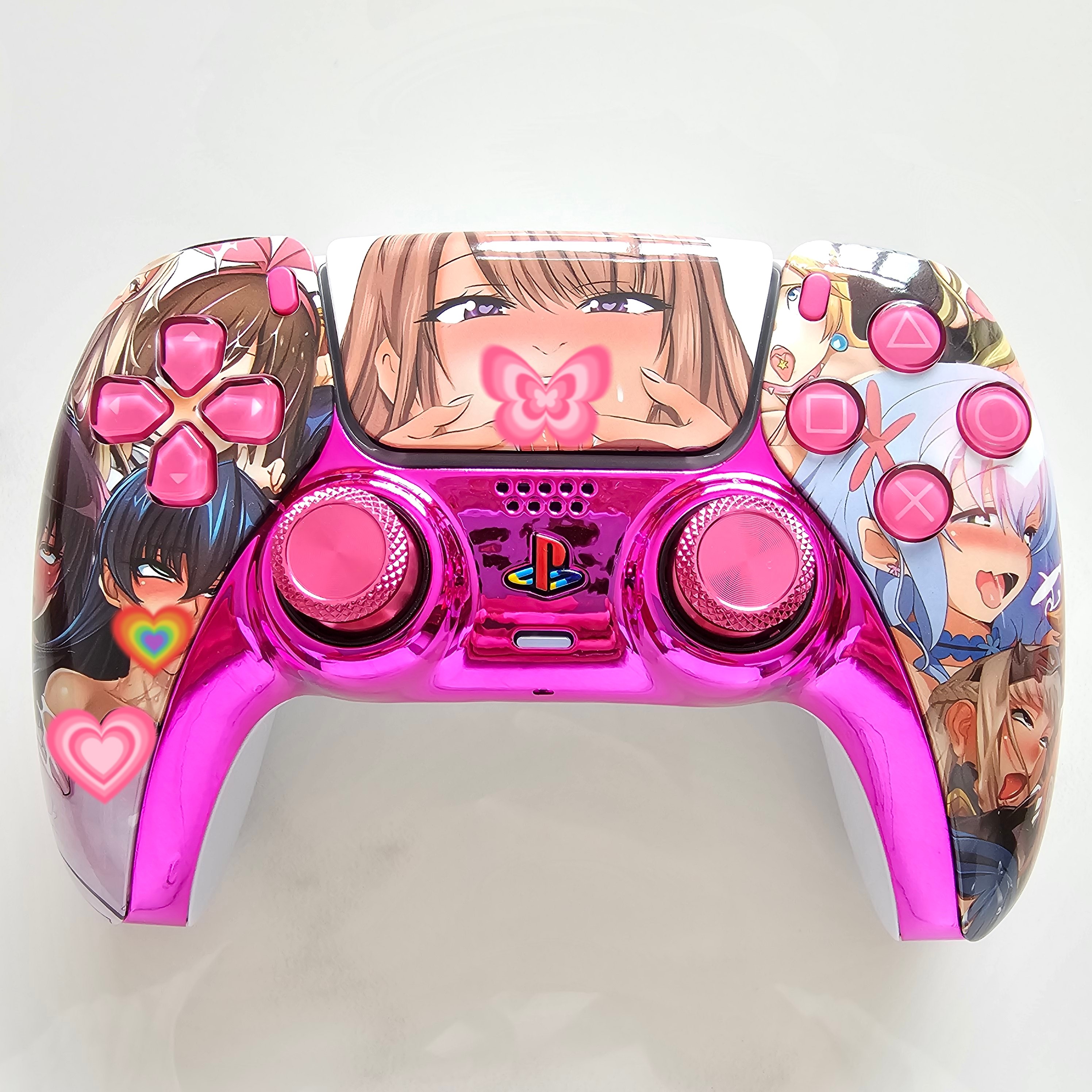 改装升级PS5游戏机手柄霍尔电磁摇杆TMR摇杆PS5原装手柄 羞羞之吻